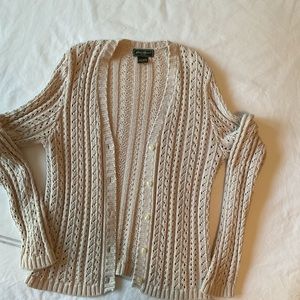 Womens Eddie Bauer button front sweater